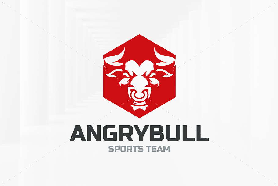 Angry Bull Logo Template