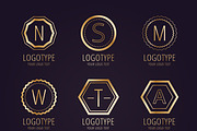 Massive logo set bundle vector