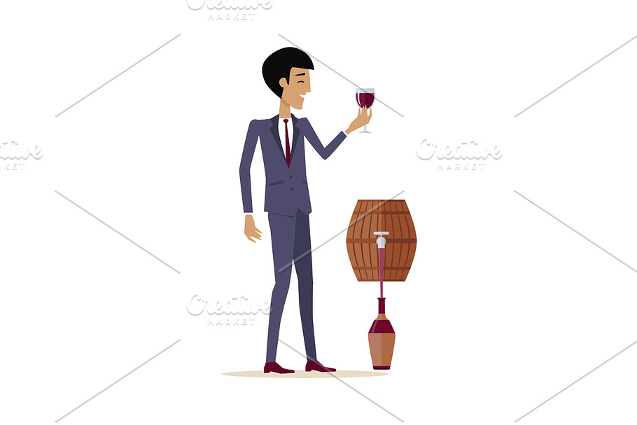 Man with Wine