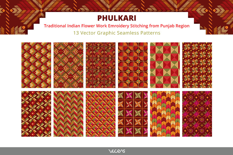 Phulkari - Embroidery Patterns