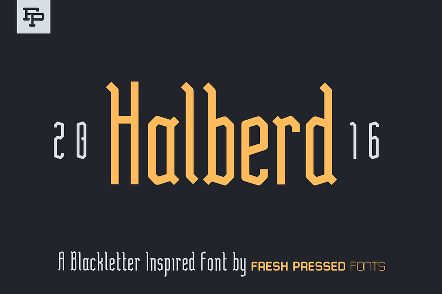 Halberd Display Font in Blackletter Fonts - product preview 8