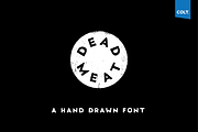 DEAD MEAT - T-shirt Design Font