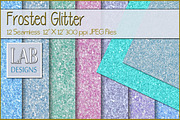 12 Seamless Frosted Glitter Textures