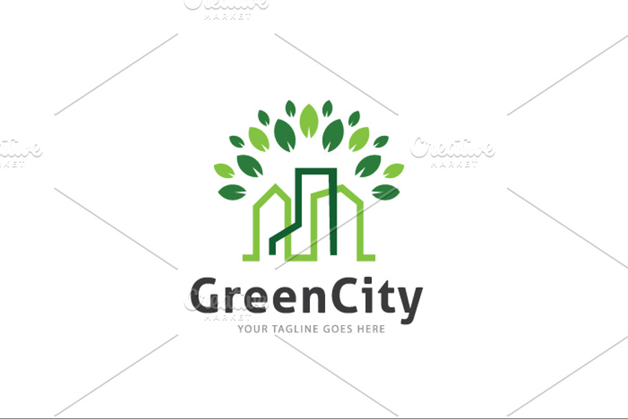 Green City Logo in Logo Templates - product preview 8