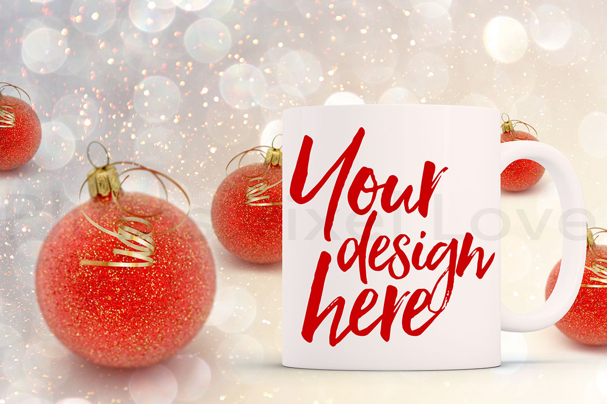 Christmas styled stock mug mock up in Product Mockups - product preview 8