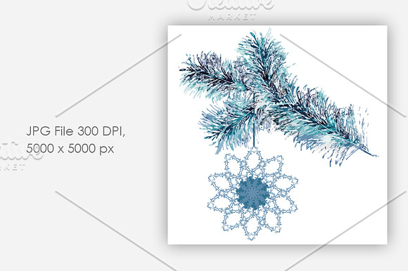 Design Element - Christmas Twig in Illustrations - product preview 1