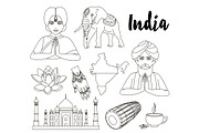 India icon set