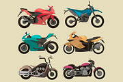 Motorcycle Icons set