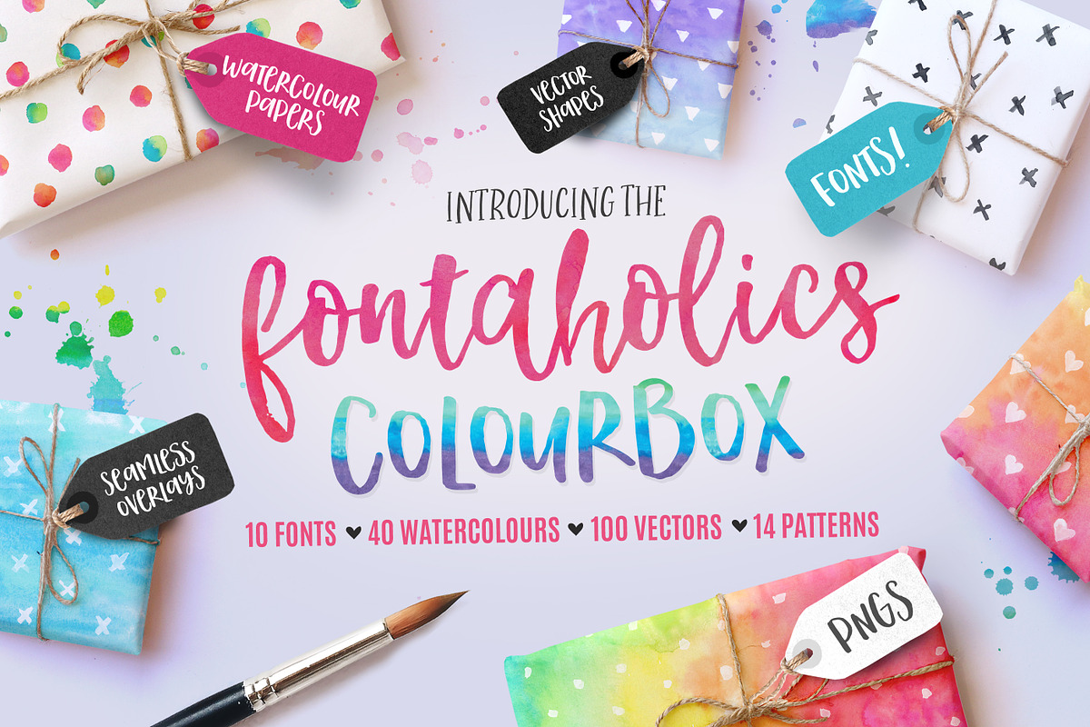 The Fontaholics Colourbox in Scrapbooking Fonts - product preview 8
