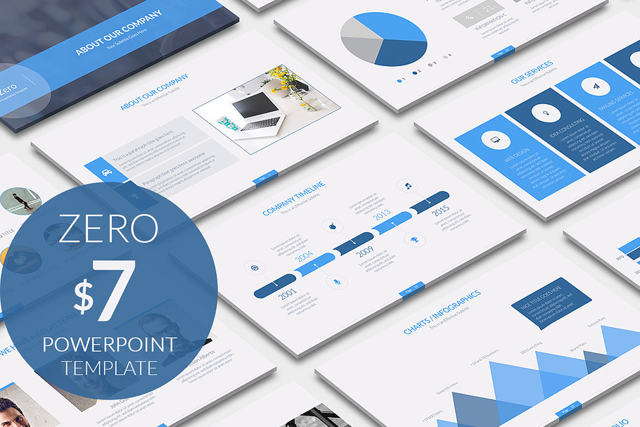Zero Business Powerpoint Template in PowerPoint Templates - product preview 8