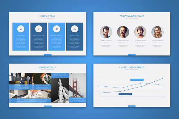 Zero Business Powerpoint Template in PowerPoint Templates - product preview 6