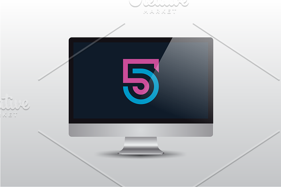 Number Five - 5 Logo in Logo Templates - product preview 1