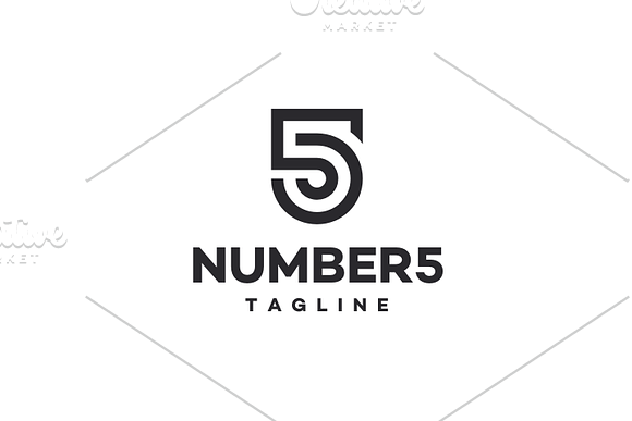 Number Five - 5 Logo in Logo Templates - product preview 5