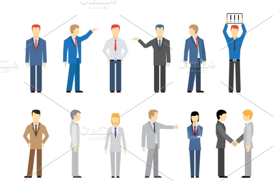 vector business peoples in Illustrations - product preview 8