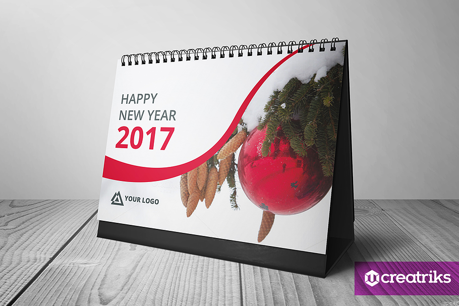 Desk Calendar 2017 in Templates - product preview 8