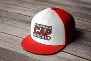  Snapback Cap Mockup