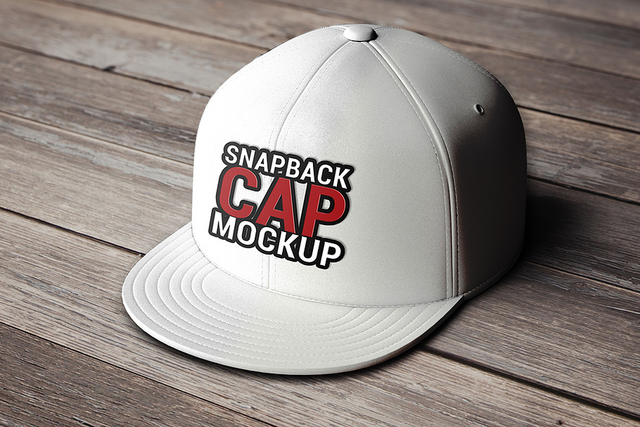 Download Snapback Cap Mockup | Creative Product Mockups ~ Creative ...