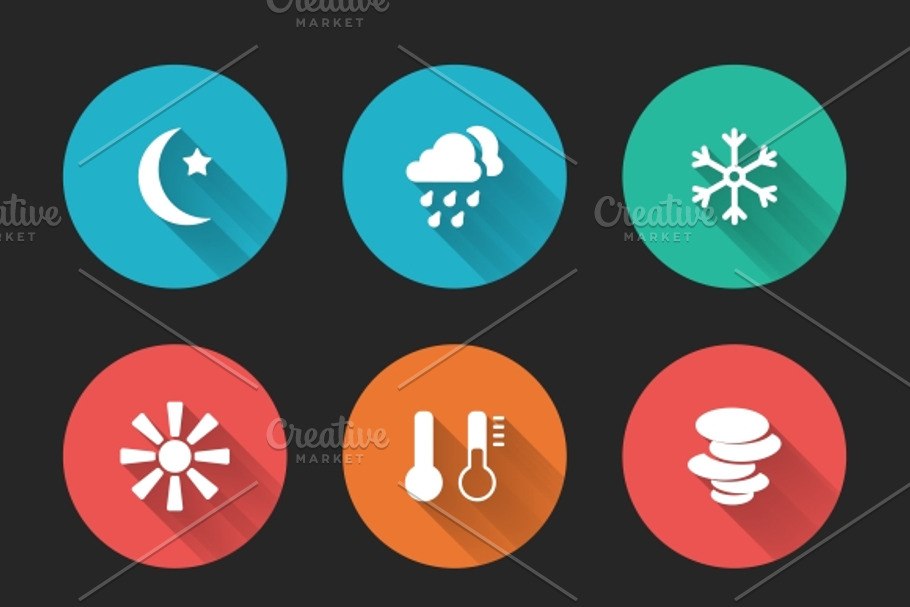 Meteorological icons