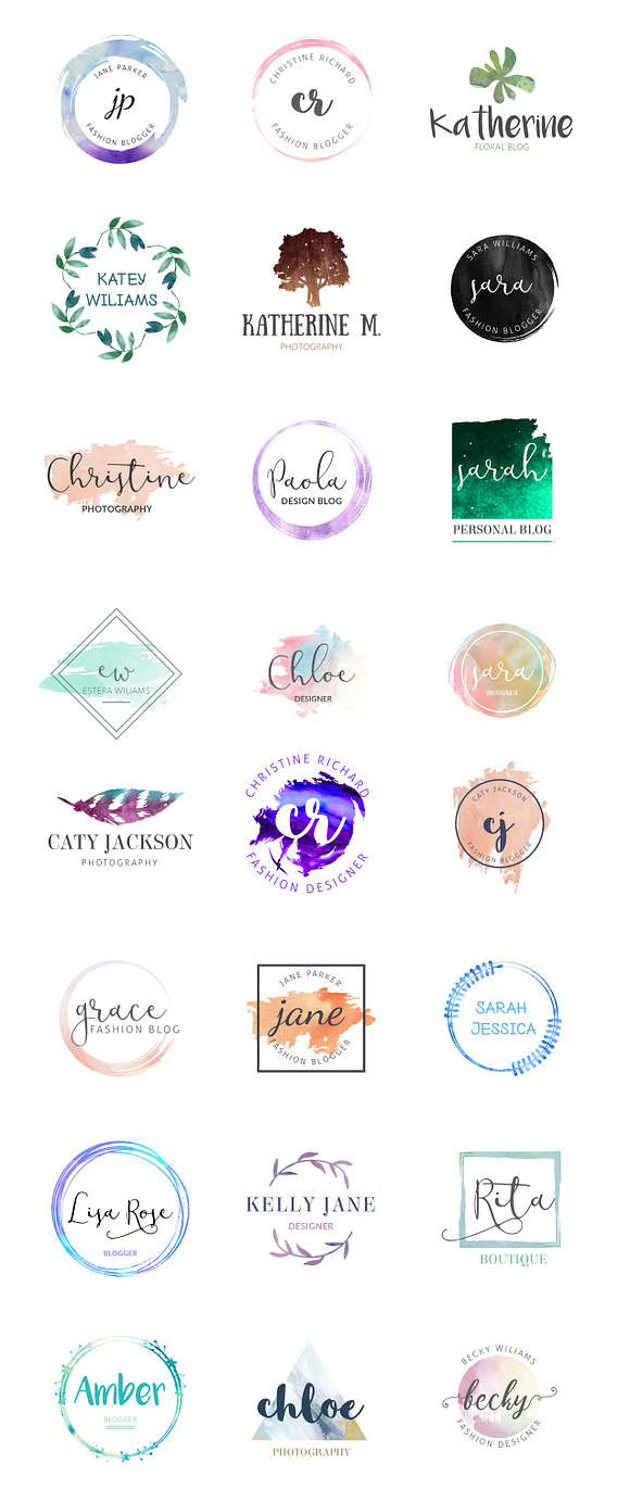 Feminine Logo templates vol 2 in Logo Templates - product preview 5