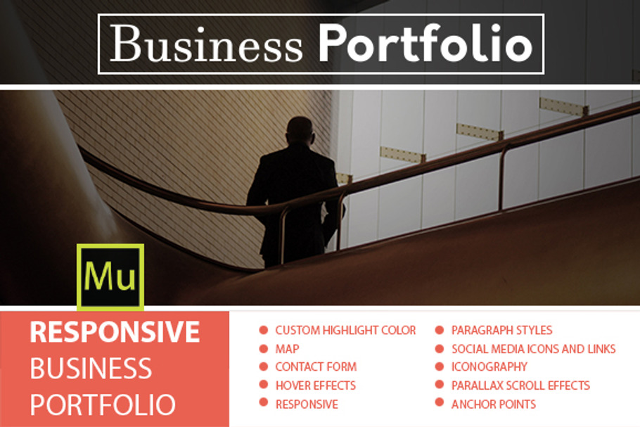 Responsive Muse Business Portfolio in Templates - product preview 8