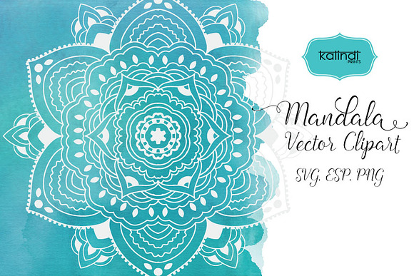 Mandala vector art. Mandala svg. M8 in Illustrations - product preview 3