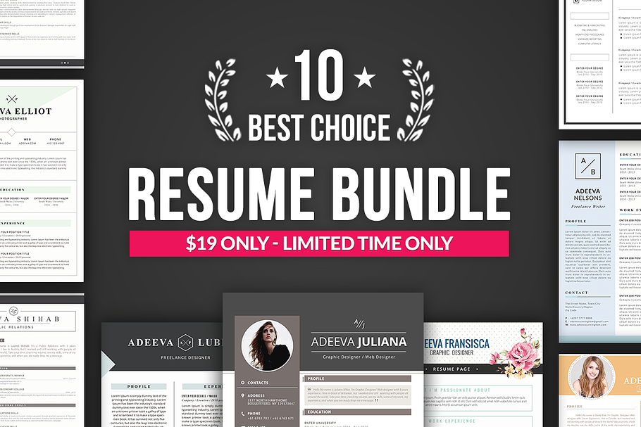 Best Choice Resume Template Bundle in Resume Templates - product preview 8