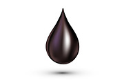 Black drop of oil