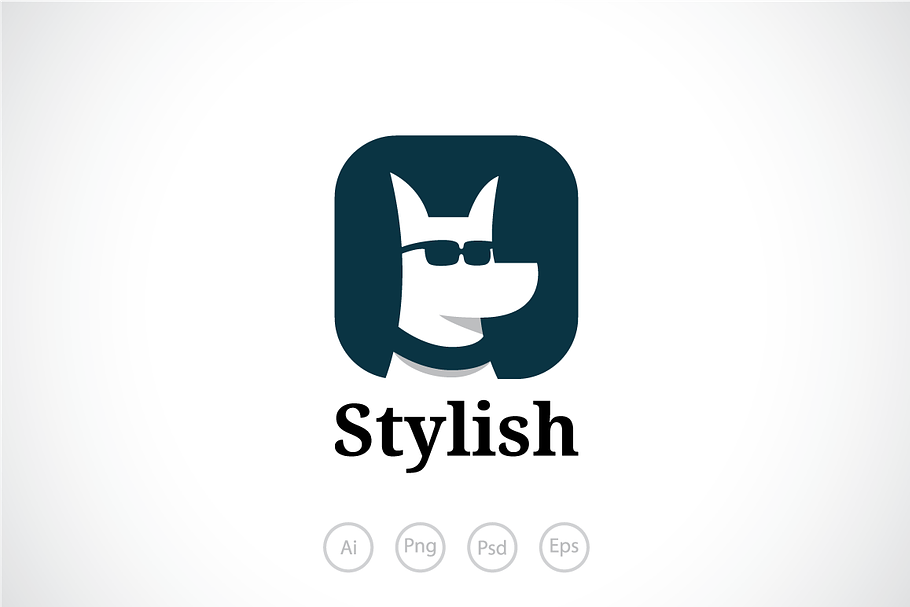 Stylish Dog Store Logo Template