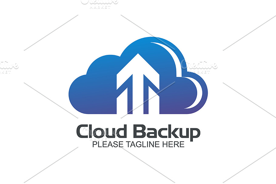 Cloud Back Up in Logo Templates - product preview 8
