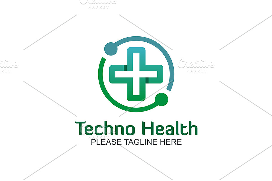Techno Health in Logo Templates - product preview 8
