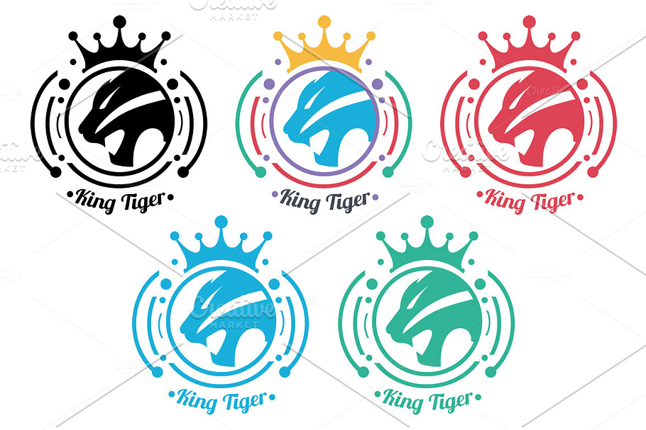 King Tiger Logo in Logo Templates - product preview 8