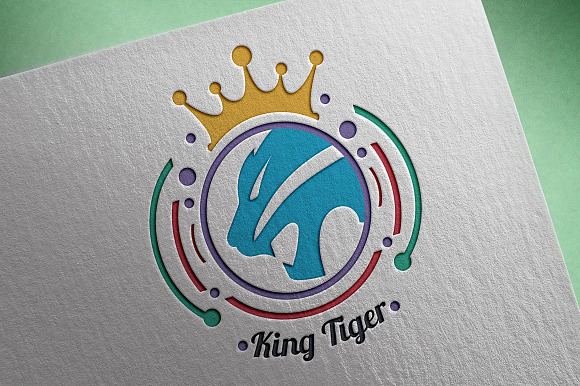 King Tiger Logo in Logo Templates - product preview 2