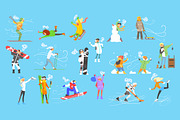 Winter Sports and Activities People