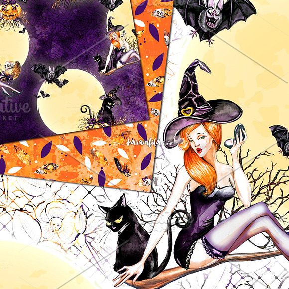 Traditional Halloween Patterns in Patterns - product preview 1