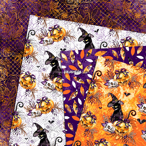 Traditional Halloween Patterns in Patterns - product preview 2