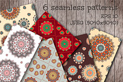 Seamless patterns in ethnic style