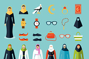 Arab woman accessories and clothes