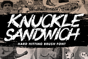 Knuckle Sandwich - A brush font