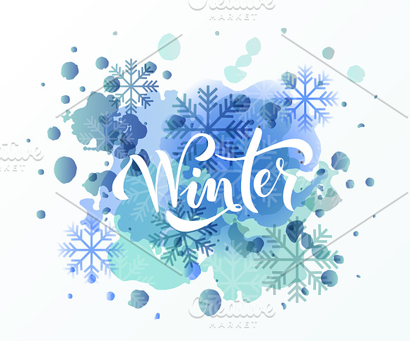 Winter Lettering Typography in Templates - product preview 1