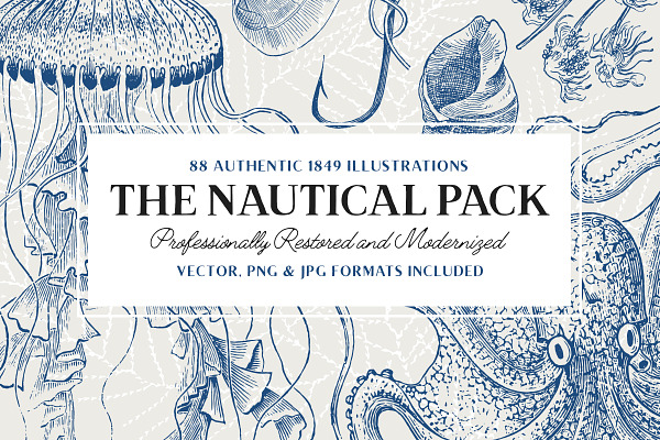 88 Vintage Nautical Illustrations