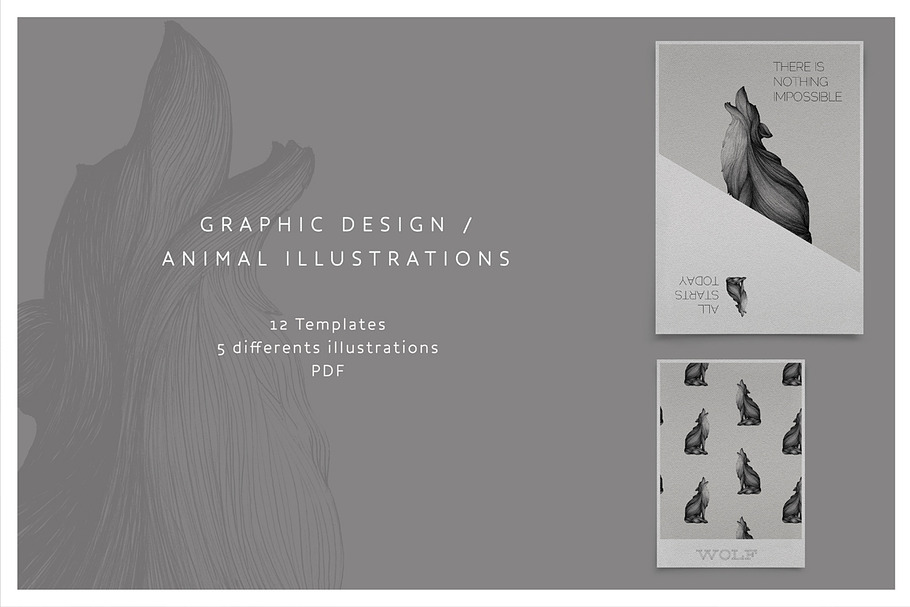 Illustration of animals 04 in Presentation Templates - product preview 8