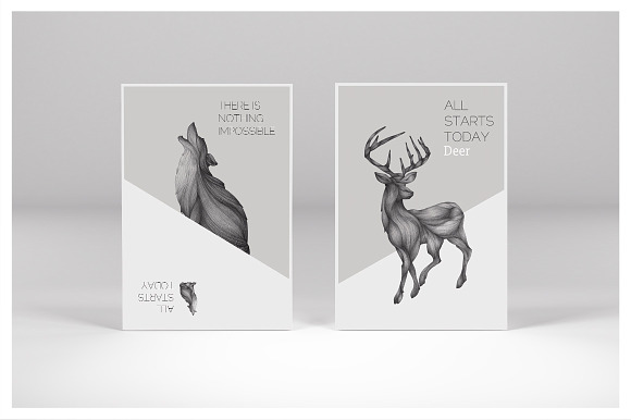Illustration of animals 04 in Presentation Templates - product preview 2