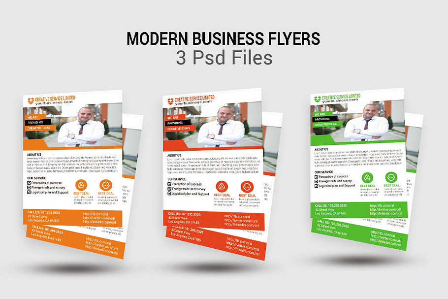 Modern Business Flyers in Templates - product preview 8