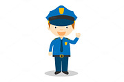 Policeman vector illustration
