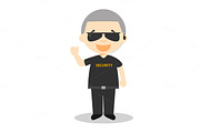 Security Guard vector illustration