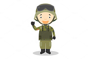 Soldier vector illustration