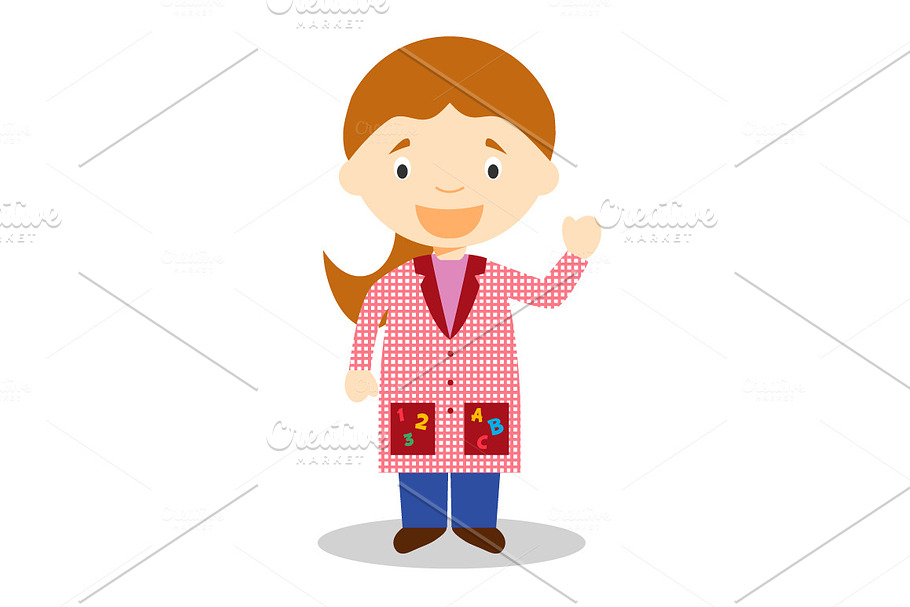 Teacher vector illustration in Illustrations - product preview 8