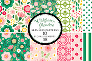 Wildflowers Seamless Patterns
