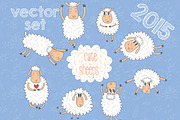 Cute sheeps (2015 symbol )