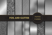 Silver foil digital paper